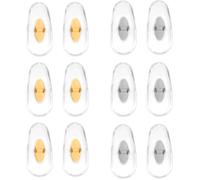 KALANKA-6 Paires Plaquettes Nasales, Plaquettes de Nez de Rechange pour Ray Ban Clipsables Plaquettes de Nez Souples pour RayBan Aviator RB3025 3026 RB3030 RB3211 RB3362 RB3625 (Or + Argent)