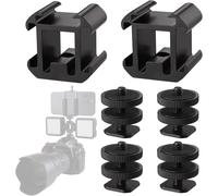 KALANKA-6 Pcs Adaptateur Griffe Caméra,De Triple Griffe De Support, Adaptateur Griffe Caméra 1/4 Pouce Filetage Hot Shoe Adaptateur Vis,pour Moniteurs, Microphones, Enregistreur de Vidéo