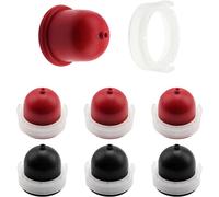 KALANKA-6 Pièces 694395 Poire D'amorce de Carburateur, Pompe D'amorçage Compatible avec Briggs & Stratton 496115 4180 5085 (Rouge + Noir)