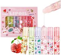 Kalanka-6 Pièces Brillant À Lèvres À Rouler,Roll On Lip Gloss,Huile À Lèvres À Bille Roulante Aux Saveurs Fruitées,Huile Nourrissante Pour Les Lèvres,Baume À Lèvres, Maquillage Des Lèvres