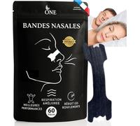 Kalanka-60 Bandelettes Nasales Anti Ronflement Patch Nez Bouché Pour Mieux Respirer Strip Nasal Sport Noir Efficace Puissant Contre Apnée Du Sommeil - Inflow Respire - Taille Universelle