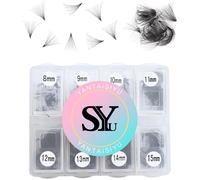 Kalanka-600 Pcs Extension Cils Easy Fan 20d Extension De Cils En Soie Bouquet Prefait Mix 8-15mm Faux Cils Individuel D Curl (20d-0.05-D-8-15mm)