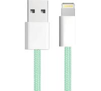 KALANKA-600402 - MFI Certified Lightning Cable for Apple Devices - Charging and Sync Cable USB A Male and Lightning Male MFI Male - Smartphone and Tablet - 1m Long - Mint