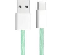 KALANKA-600405 - Type C Cable - Charging and Sync Cable USB A Male and USB C Male Connector - Charger for Type-C Connecting Devices - Smartphone and Tablet Compatible - Mint