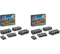 Kalanka-60205 City Pack De Rails, Ensemble D'accessoires D'extension City Train (Lot De 2)