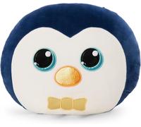 KALANKA-62209 GLUBSCHIS Coussin Motif Pingouin Sniffy, 35 x 30 cm, Bleu, Moelleuse, Pour Garçons, Filles, Bébés Et Amateurs De Doudous, Idéal Pour La Maison, La Maternelle Ou Les Déplacements