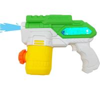 Kalanka-63077 Pistolet À Eau Électrique Water Power Env. 22 Cm, Canon À Eau Avec Lumière, Portée Jusqu'à 8 Mètres, Pour Les Enfants À Partir De 3 Ans, Vert