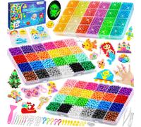 Kalanka-6480+ Perles D'eau Pour Enfants Ensemble 72 Grandes Grilles 36 Couleurs Perles De Brouillard D'eau Fixes 12 Couleurs Perles De Brouillard D'eau Lumineuses Perles D'eau Colorées Pour Enfants