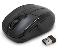 KALANKA-65417 Souris sans Fil, 2,4 GHz avec Mini récepteur USB, Résolution du Capteur Jusqu¿à 1600 DPI, Ambidextre, Compatible PC et Ordinateur Portable ¿ Noire