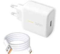 Kalanka-65w Chargeur Rapide Pour Oppo, Chargeur Usb C 65w Avec Câble 1m Pour Oppo Supervooc Charge Pour Reno8 T Find N2 Flip X5 Pr-O X5 Lite X3 Neo X3 Pro Reno7 Pro 6 X2 A54 A54 A57 Oneplus 11 10t Re