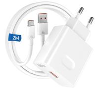 KALANKA-66W pour Super-Charge Chargeur Rapide pour HUAWEI HONOR Magic7 6 Lite 400 Lite 200Lite,66W pour Super-Charge chargeur rapide avec câble USB C 6A 2M pour HONOR 90 70 Lite pour HONOR X8a X8c X8
