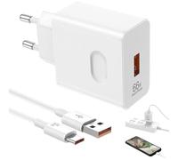 KALANKA-66W Supercharge Chargeur Rapide pour Honor Huawei 200 Lite 400 Magic7 Lite, Chargeur Rapide Supercharge avec USB C 1.5m pour Honor 90 Lite 200 Lite 70 Lite X6/8b Pad X8a X9 Magic5/6 6Pro 6Lit