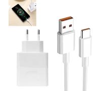 KALANKA-66W Supercharge Chargeur Rapide pour Honor Huawei, Chargeur Rapide Supercharge avec USB C 1m pour Honor 90 Lite 200 Lite 70 Lite X6b X8b Pad X8a X9 Magic6 6Pro 6Lite 5 5Pro Magic5