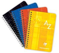 Kalanka-68599c Un Répertoire À Spirale - 9x14 Cm - 100 Pages Petits Carreaux - Papier Blanc 90 G - Couverture Carte Pelliculée - Couleur Aléatoire