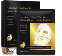 Kalanka-6pcs Masque Collagène À Mucine D'escargot Hydratant Pour Le Visage Masque En Tissu Avec Acide Hyaluronique Anti Rides Anti Vieillissement Soin Quotidien Ultra Hydratant Pour Peau Sèche Et Sen