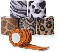 Kalanka-6pcs Self Adhesive Bandage 5cm Cohesive Bandage Tape Wrap For Tattoo Grip Bandage Machine Pen Pet Vet First Aid Sports Wrist And Ankle