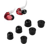 KALANKA-6X Embout Compatible avec Shure AONIC 215 / SE215 / SE846 / SE535 / SE112 - Embouts de Rechange en Mousse pour Écouteurs - 3 Tailles S M L - Noir
