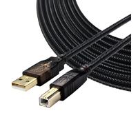 KALANKA-7.5m USB 2.0 Male A to Male B Printer Cable Compatible with HP, Canon, Lexmark, Epson, Dell, Xerox, Samsung and More Printers