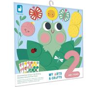 KALANKA-- 72 Grosses Gommettes Rondes Adaptées aux Petites Mains - Dès 2 Ans - 4 Tableaux à Remplir - Stickers Ronds - Kit Loisir Créatif Enfant - Apprentissage Motricité Fine et Concentration - J091