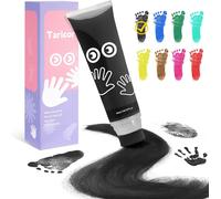 Kalanka-75ml Kit Empreinte Bebe, Non Toxique Encre Pour Empreinte Bebe Avec Attachement Éponge, Peinture Empreinte Bebe Pour La Peau,Nouveau-Nés Douche Cadeau Bebe Souvenir(Noir)