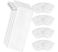 KALANKA-8 Chiffons en Microfibre Compatibles avec Karcher Easyfix SC1 SC2 SC3 SC4 SC5 Nettoyeurs Vapeur, Lingette Remplacement Élimine Efficacement la Saleté et les Rayures, 4 Lingettes + 4 Bonnette