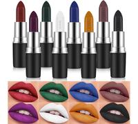 Kalanka-8 Couleur Set Rouge À Lèvres Mat, Mat Rouge À Lèvres Nude Ensemble Velouté Longue Durée Antiadhésif Tasse,Longue Tenue Waterproof Lipstick Matte Cadeau De Rouge À Lèvres Cadeau Pour Femme
