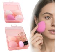 Kalanka-8 Pcs Beauty Blender, Beauty Blender, Eponge Maquillage, Éponge Fond De Teint Éponge Maquillage Pour Fonds De Teint, Poudres Liquides, Etc, Éponge De Maquillage Existe En 3 Formes