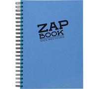 KALANKA-8354C Carnet Spiralé Zap Book - 160 Feuilles Papier Croquis 100% Recyclé - A4 21x29,7 cm 80g - Couleur de Couverture Aléatoire (4 coloris vifs possible)
