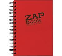 KALANKA-8355C Carnet Spiralé Zap Book - 160 Feuilles Papier Croquis 100% Recyclé - A5 14,8x21 cm 80g - Couleur de Couverture Aléatoire (4 coloris vifs possible)