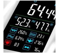 KALANKA-8464 Cardio Connect 4 Classic Impédancemètre, Verre trempé, Blanc