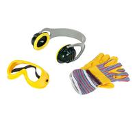 KALANKA-8535 Set d'accessoires Bosch, 3 pièces - Casque Anti-Bruit, Paire de Lunettes de Travail, Paire de Gants de Travail - Dimensions Emballage : 19,5 x 7 x 33,5 cm - pour Enfants dès 3 Ans