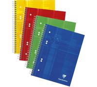 Kalanka-8570c Un Cahier À Spirale Perforé - A5+ 16x21 Cm - 160 Pages Détachables Unies Blanches - Papier 90 G - Couverture Carte Pelliculée Couleur Aléatoire
