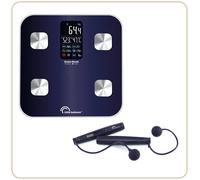 Kalanka-8683, Kit Duo Connect Easy Jump, Impédancemètre + Corde À Sauter Connectés, Sans Pile Usb, 180 Kg, Noir