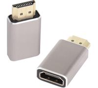 KALANKA-8K HDMI Femelle à mâle Adaptateur Extender Coupleur HDMI 2.1 Connecteur HD, Prend 8K@60Hz/4K@120Hz HDR, pour HDTV projecteur Ordinateur Portable PC, 2 Pcs