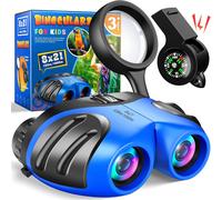 KALANKA-8X21 Jumelles Enfant, Loupe Boussole Sifflet Kit Exploration Enfant, Jouet & Cadeau Enfant