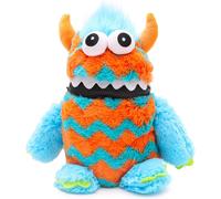 KALANKA-® 9" (23cm) Peluche Monstre Inquiet de Couleur Bleu et Orange - Aime Manger Vos Soucis
