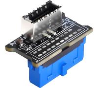 KALANKA-90 Degree USB 3.0 to Type E Converter, 90 Degree 19Pin Female to Right Angle USB C Motherboard Adapter, 5Gbps Fix No Type-E Port on Old Motherboard, Plug & Play