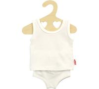 KALANKA-9221 - Vêtements de poupée en Jersey élastique, Set de sous-vêtements 2 pièces en Blanc avec Maillot de Corps et Slip pour poupées et Animaux en Peluche de Taille 20-25 cm