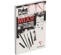 KALANKA-960074C - Bloc Collé PaintON MIX9 Multi-techniques - 27 Feuilles Papier Dessin Multi-techniques - Assorti de 9 Papiers x3 Feuilles - A5 14,8x21 cm 250g