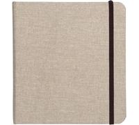 KALANKA-96101C Carnet de Voyage Goldline - 30 Feuilles Papier Dessin Blanc au Grain Léger - A6 14,8x10,5 cm 180g - Couverture Toilée Prête à Peindre - Idéal pour les Artistes Globe-trotteurs