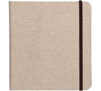 Kalanka-96109c Carnet De Voyage Goldline - 30 Feuilles Papier Dessin Blanc Au Grain Léger - 20x20 Cm 180g - Couverture Toilée Prête À Peindre - Idéal Pour Les Artistes Globe-Trotteurs