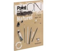 KALANKA-96541C Bloc Collé PaintON Multi-techniques - 30 Feuilles Papier Dessin Multi-techniques au Grain Légèrement Rugueux - Naturel - A3 29,7x42 cm 250g