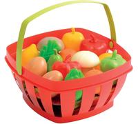 KALANKA-966 ¿ Panier à provisions avec fruits et légumes, accessoires, rouge