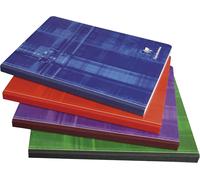 Kalanka-9742c Un Cahier Brochure Dos Toilé - 17x22 Cm - 192 Pages Petits Carreaux - Papier Blanc 90 G - Couverture Carte Pelliculée Couleur Aléatoire