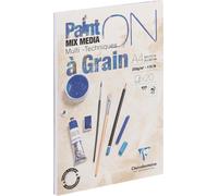 KALANKA-975049C Bloc Collé PaintON Multi-techniques - 20 Feuilles Papier Dessin Multi-techniques au Grain Prononcé - Blanc - A4 21x29,7 cm 250g