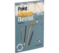 KALANKA-975702C Bloc Collé PaintON Multi-techniques - 15 Feuilles Papier Dessin Multi-techniques au Grain Légèrement Rugueux - Denim - A3 29,7x42 cm 250g