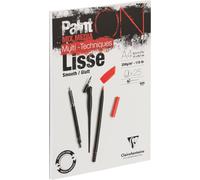 KALANKA-975729C Bloc Collé PaintON Multi-techniques - 25 Feuilles Papier Dessin Multi-techniques à la Surface Lisse - Blanc - A4 21x29,7 cm 250g