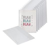 KALANKA-A5 Couver-livre de cahier d'exercices transparent,10pcs résistant à l'eau - Vestes de protection à enfiler pour ordinateur portable, pochette en PVC (lot de 10)