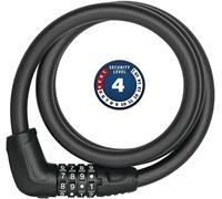 Kalanka-Abus Antivol À Câble Tresor 6412c - Serrure À Combinaison, Réglable Individuellement - Câble En Acier Avec Gaine Plastique - Niveau De Sécurité 4 - 85 Cm, Noir