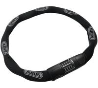 Kalanka-Abus Antivol À Chaîne 8808c - Serrure À Combinaison Stable En Acier Spécialement Durci - Chiffres Bien Lisibles Avec Cache - Niveau De Sécurité 9 - 85 Cm - Noir